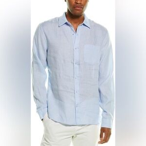 Men’s Vince’s linen long-sleeve button-up
